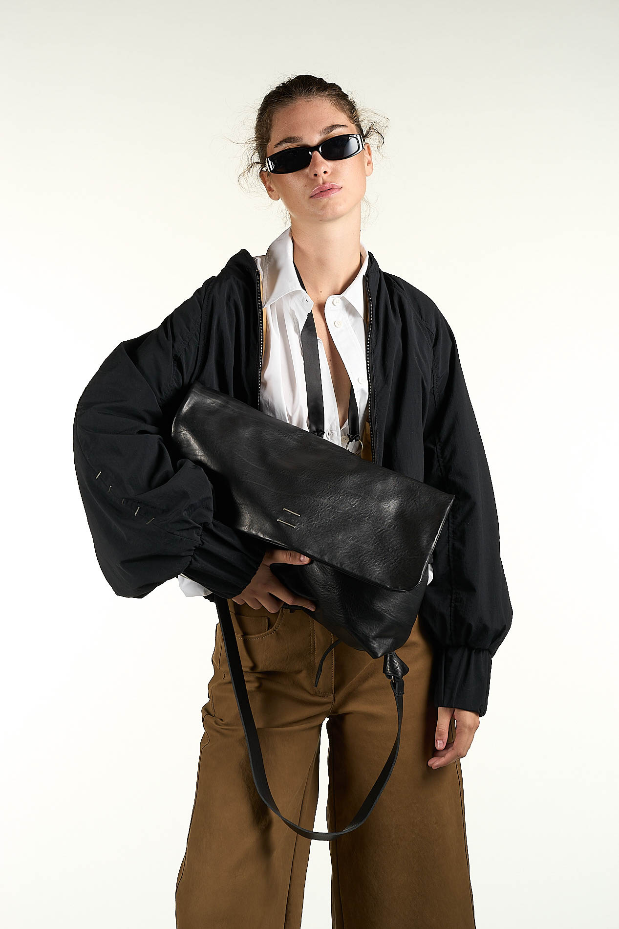 daniele basta leather and silver bags - WEARING